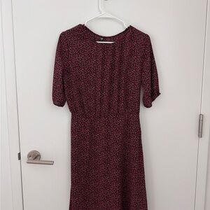 Uniqlo Black and Pink Long Sleeve Dress